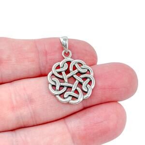 Estate Sterling Silver 925 Celtic Knot Pendant